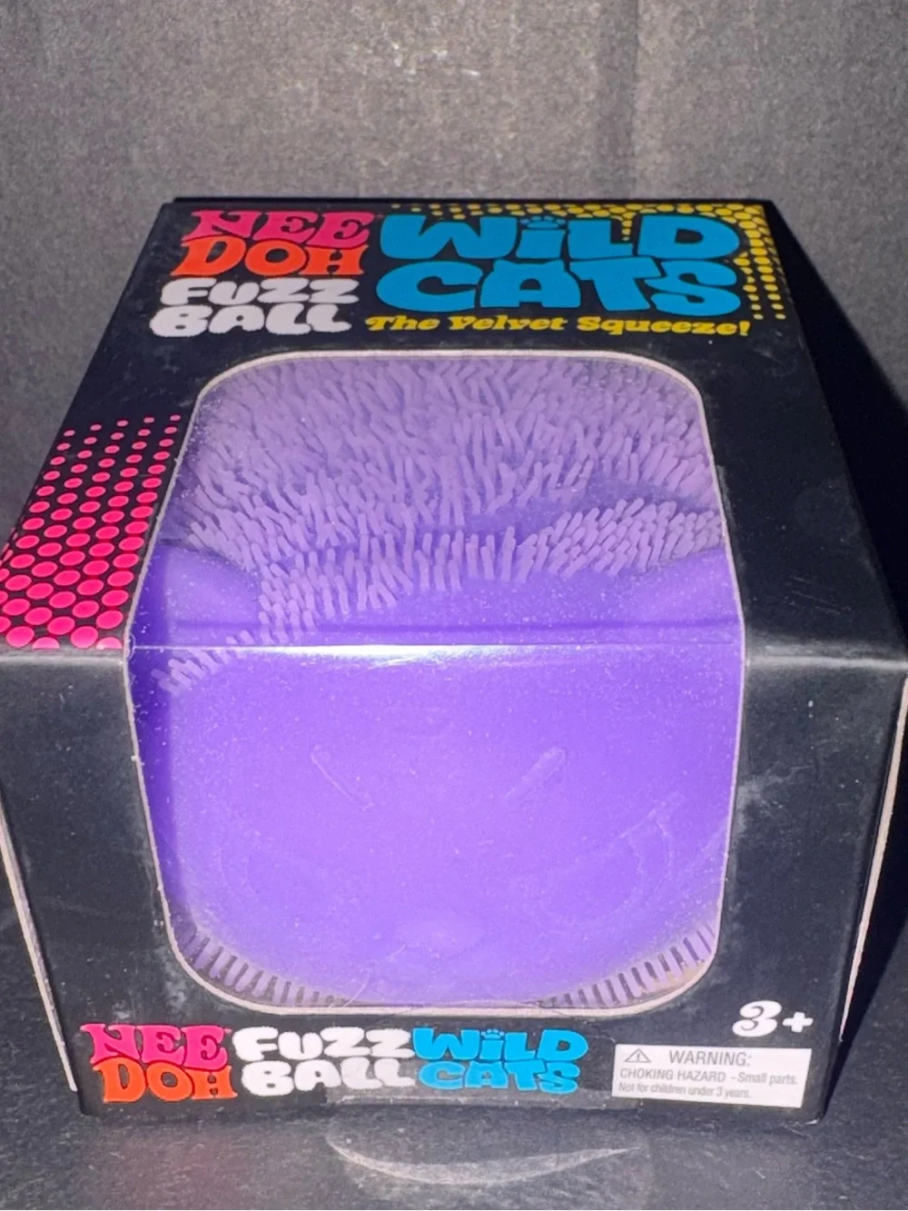 NeeDoh Wild Cats Purple Fuzz Ball